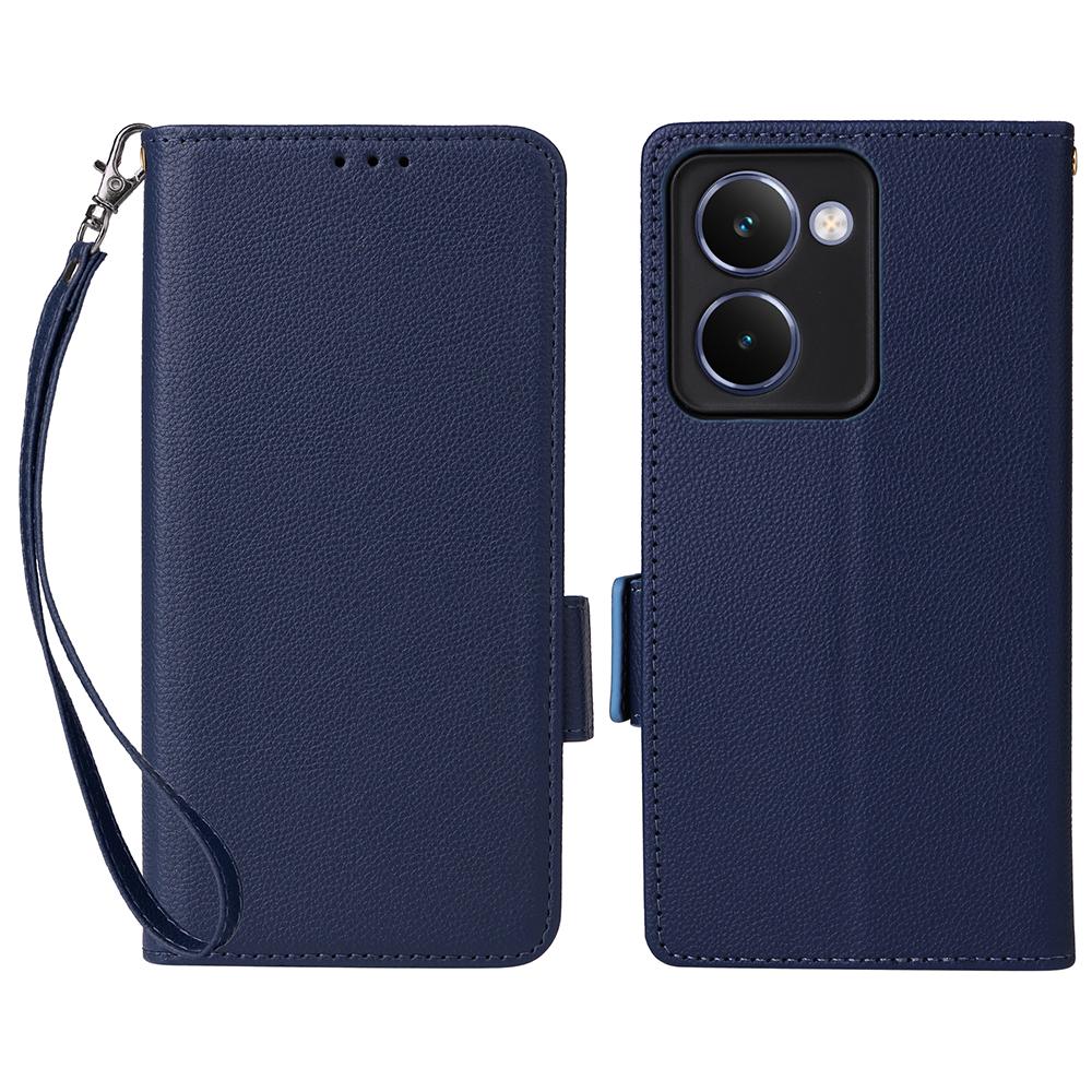 For Realme P3 Ultra 5G Case with Wrist Strap Litchi Texture PU Leather Wallet Phone Cover