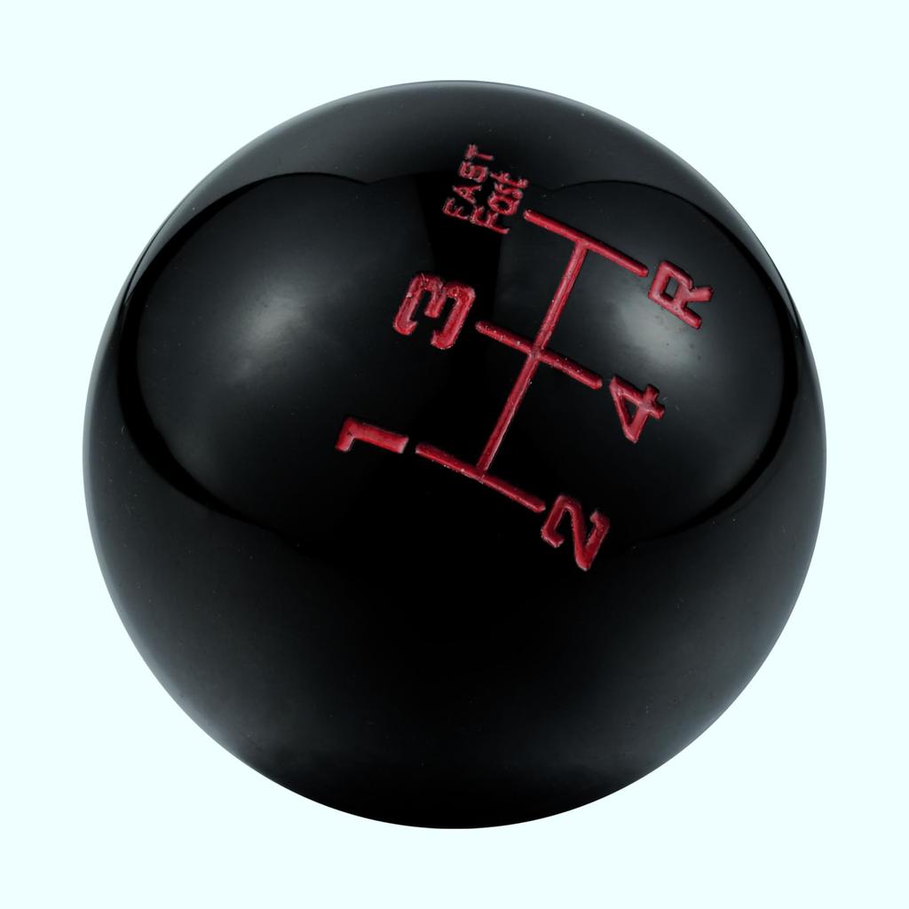 Abfer 5 Speed Shift Knob Billiard Ball Shifter Stick Handle Head Fit Most Automatic Manual Car Truck,Black