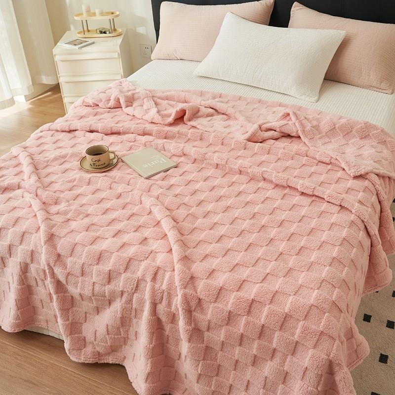 Soft Blanket Thick Blanket Warm Sheet Summer Velvet Blabket Furry Bed Cover Mattress Protective Cover 70X100CM