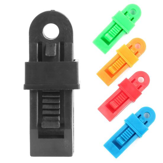 Outdoor Tent Awning Clip Windproof Solid Color Clamp PP Fixed Buckle Camping Accessories