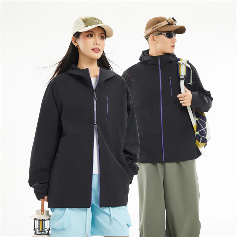 Seamless and seamless sunscreen clothing for men and women, pressure glue sunscreen clothing, outdoor UV protection skin trench coat