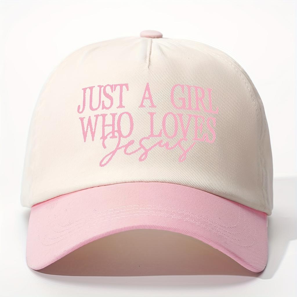 Embroidered "Just A " Color-Block Baseball Cap, Breathable Adjustable Unisex Golf Hat For Women And Men, Summer Fashion Curved