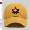 pc Red Maple Leaf Print Pattern Baseball Cap Fashion Decor Sun Hat for Travel Lovers Truck Driver Papa Hat Comfortable And L