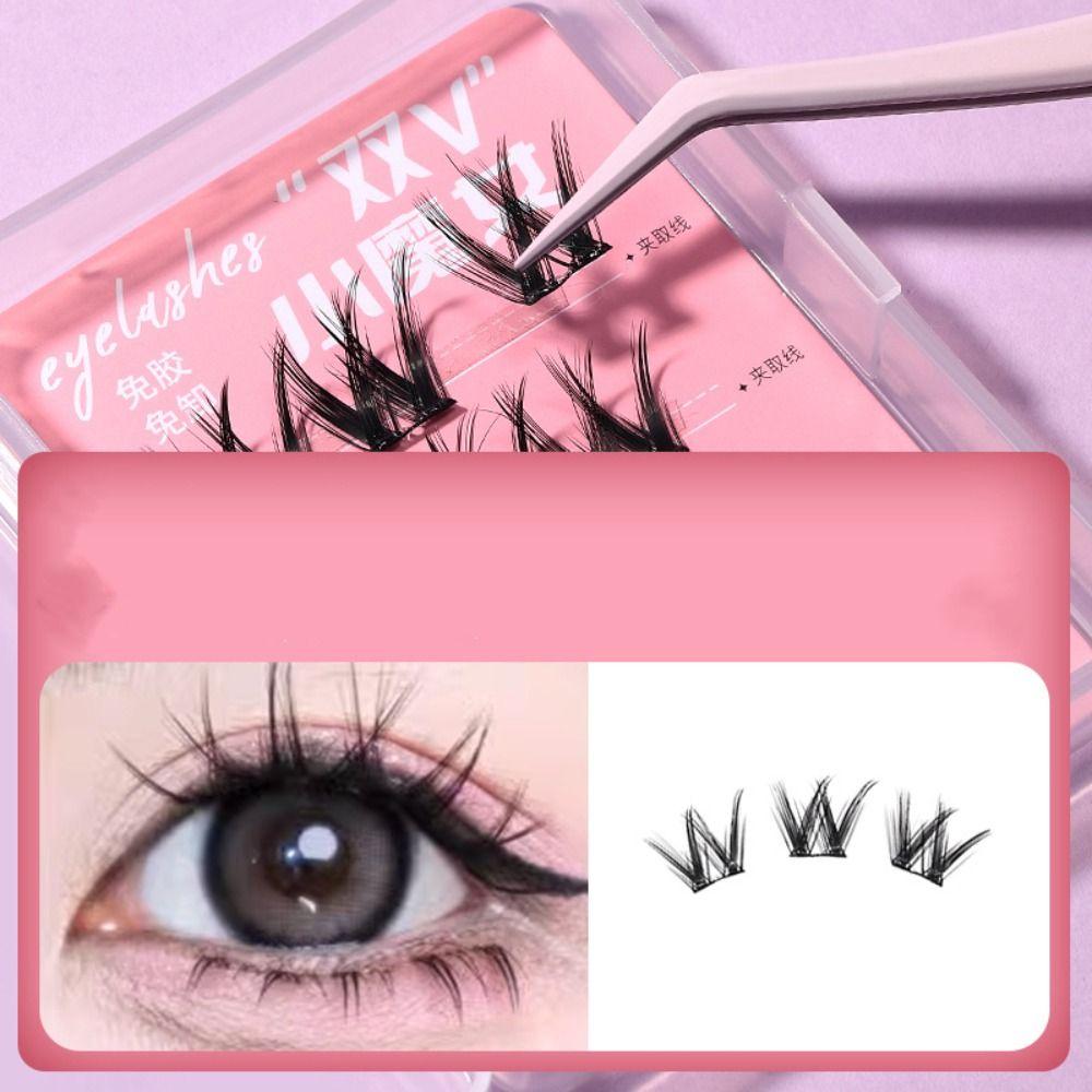 Makeup Adhesive False Eyelashes Sweet Glue Free Fake Lashes False Eyelash Clusters  Makeup Tool