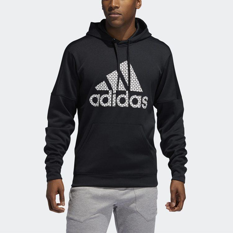 adidas Sudaderas para Hombre Negras con Capucha Moderadas Regulares FR8272
