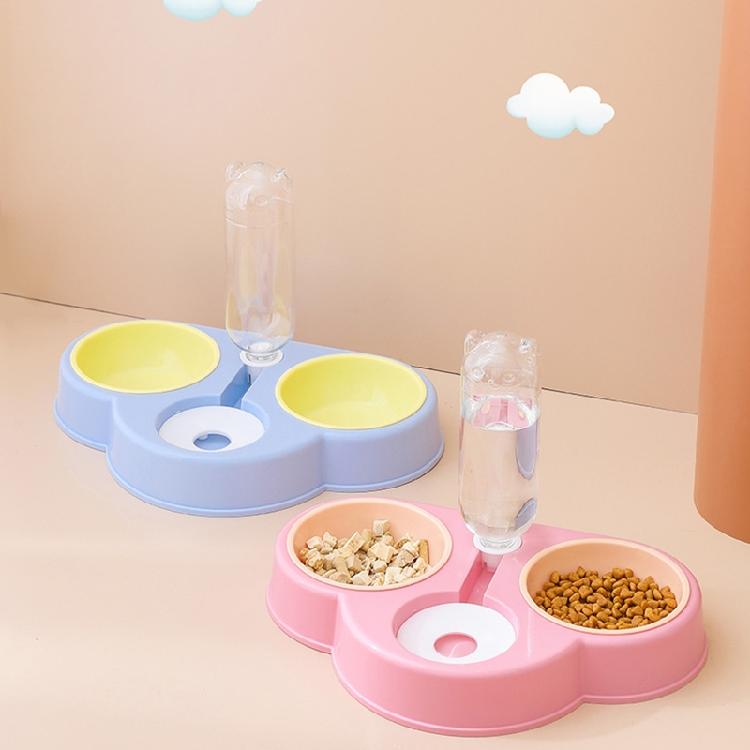 Pet Automatic Feeder and Waterer Detachable Waterer + Anti-overturning Bowl