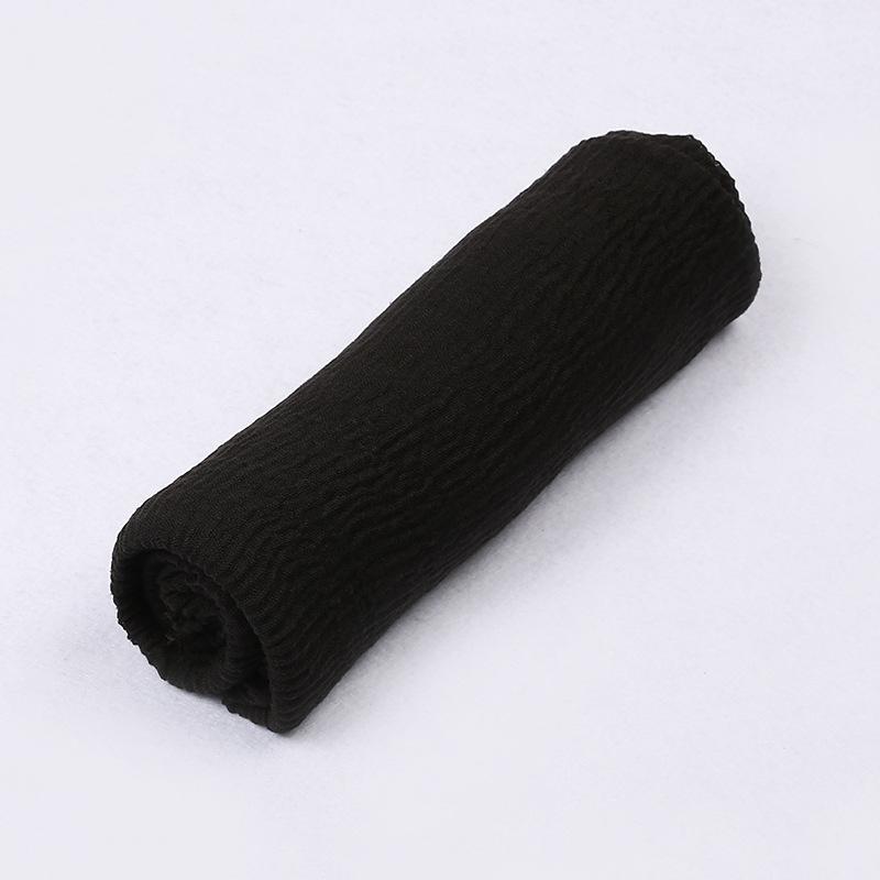 180*90cm Women Muslim Crinkle Hijab Scarf Femme Musulman Cotton Linen Solid Headscarf Islamic Hijab Shawls and Wraps