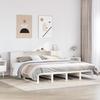 VidaXL Bookcase Bed Without Mattress White 180x200 Cm Solid Wood, Bed, Bedroom Furniture, Bed with Storage, Bed 3323885