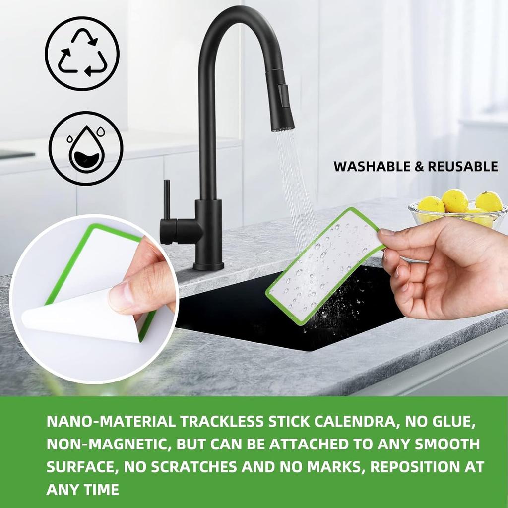 Reble Dry Erase Labels Sticky Notes for Storage B Organizing Jar Pantry, Waterproof Removable Label Stickers for Kitchen Office School All Purpose