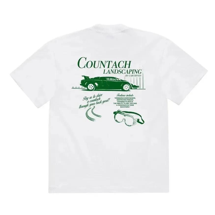 2024 Y2k Street Vintage Animated Alphabet Print Short Sleeve T-shirt Women's Summer Harajuku Fashion Casual Loose Top