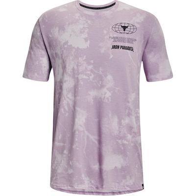Maglietta Girocollo con Stampa Grafica Statement Project Rock Uomo Top Viola 1374843-554