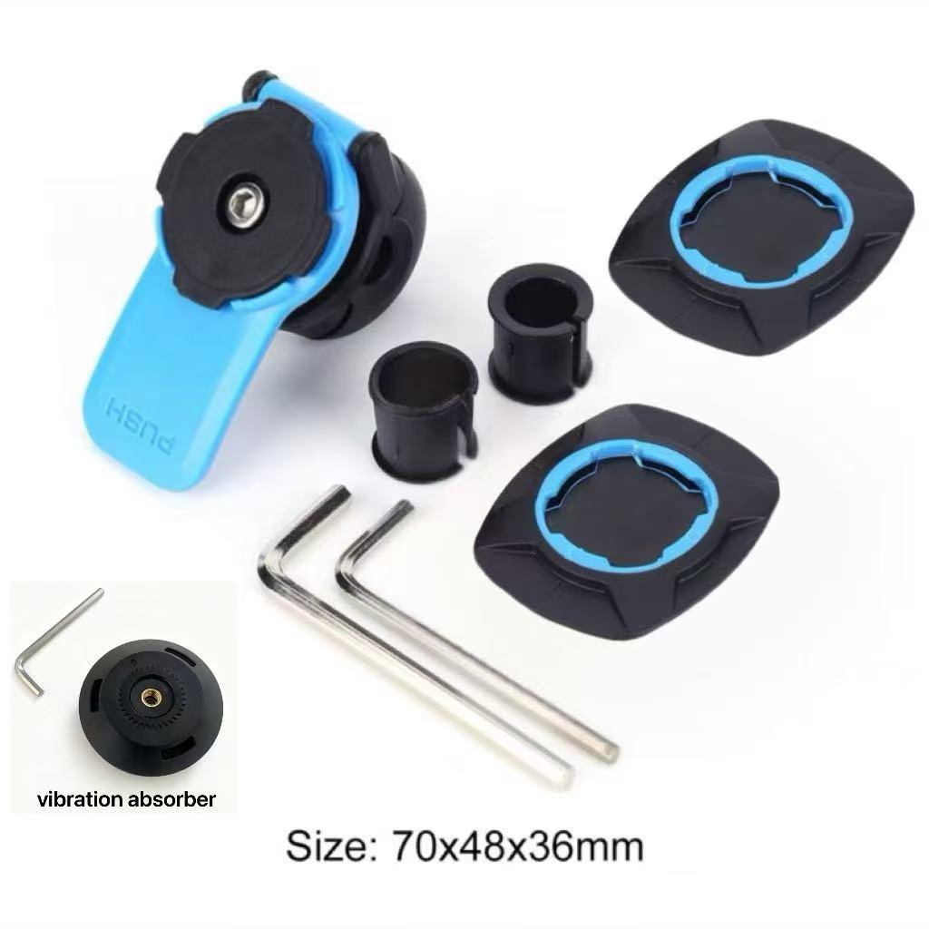 Motorcycle & Bicycle Phone Holder with Shock Absorption for Navigation