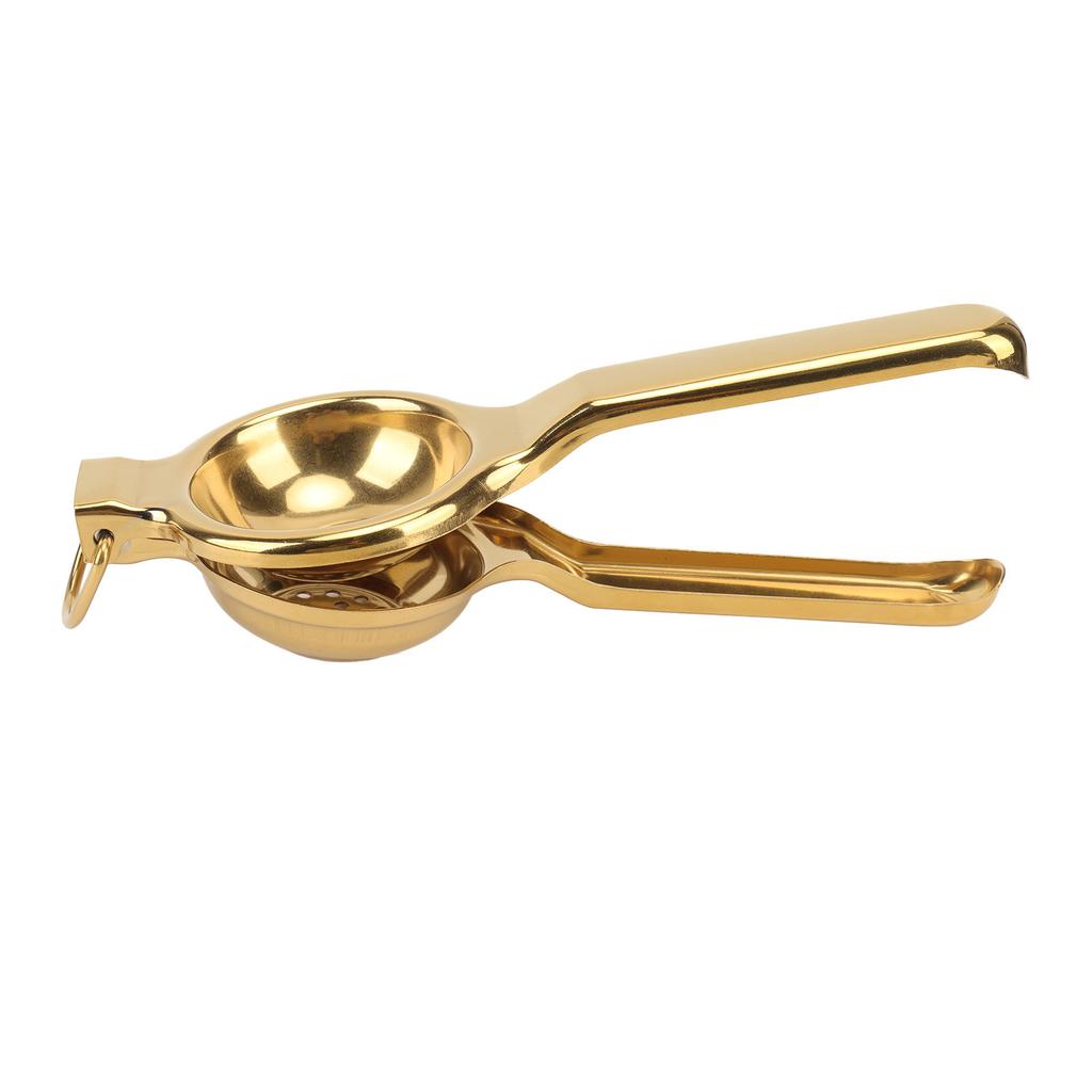 Lemon Squeezer Stainless Steel Ergonomic Ultra Long Handle Hand Held Juicer With Lifting Ring for