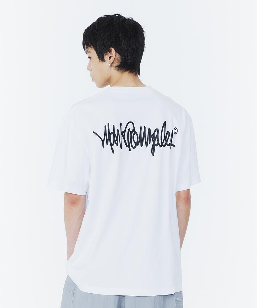 Mark Gonzales Next Sign Logo Short Sleeve T-Shirt - White