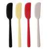 Silicone Spatula Food Grade Heat Resistant Ergonomic Long Handle Bread Toast Butter Cheese Dessert Jam Cream Spreader Tool Kitchen Gadgets
