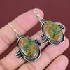 Unakite Earrings Natural Gemstone Jewelry Handmade Brand New Earring 925 Sterling Silver Earring Unakite Jewelry Decent Earring Gift For Her