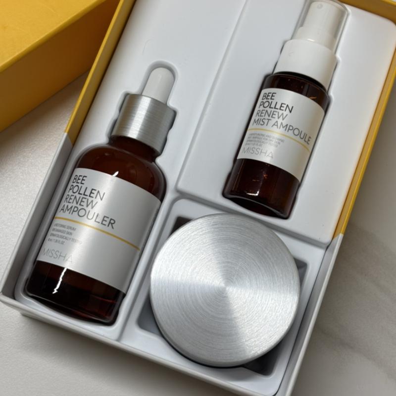MISSHA Bee Pollen Renew Special 3-Piece Set (Ampouler 40ml + Cream 50ml +Mist Ampoule 30ml)
