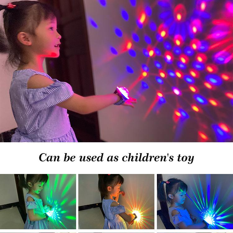 1PC Wrist Light Smurf USB Color Light 5V Charging Wear Light Auto Supplies Car Suction Cup Watch Ambient Light