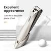 Anti Splash Nail Clippers Stainless Steel Fingernail Cutter Manicure Tools Bionics Design Nail Trimmer