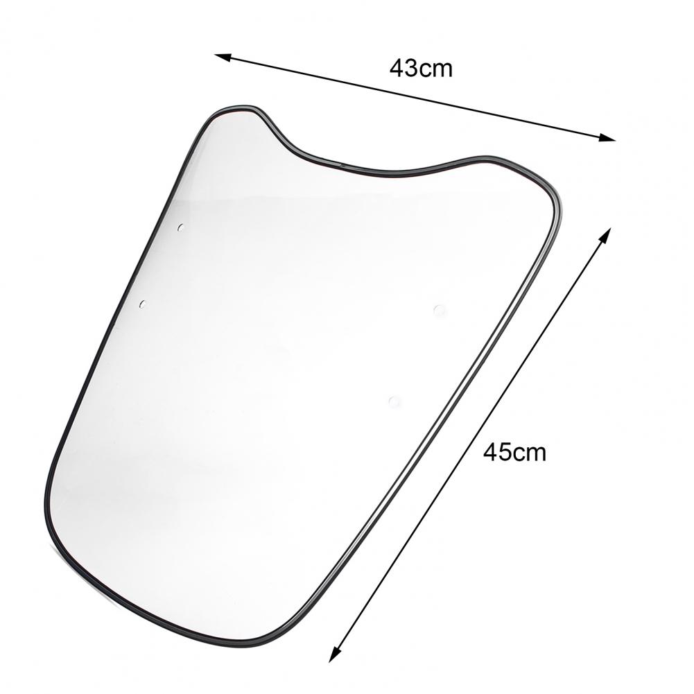 Motorcycle Windscreen Durable Windproof Transparent Extension Spoiler for Scooter
