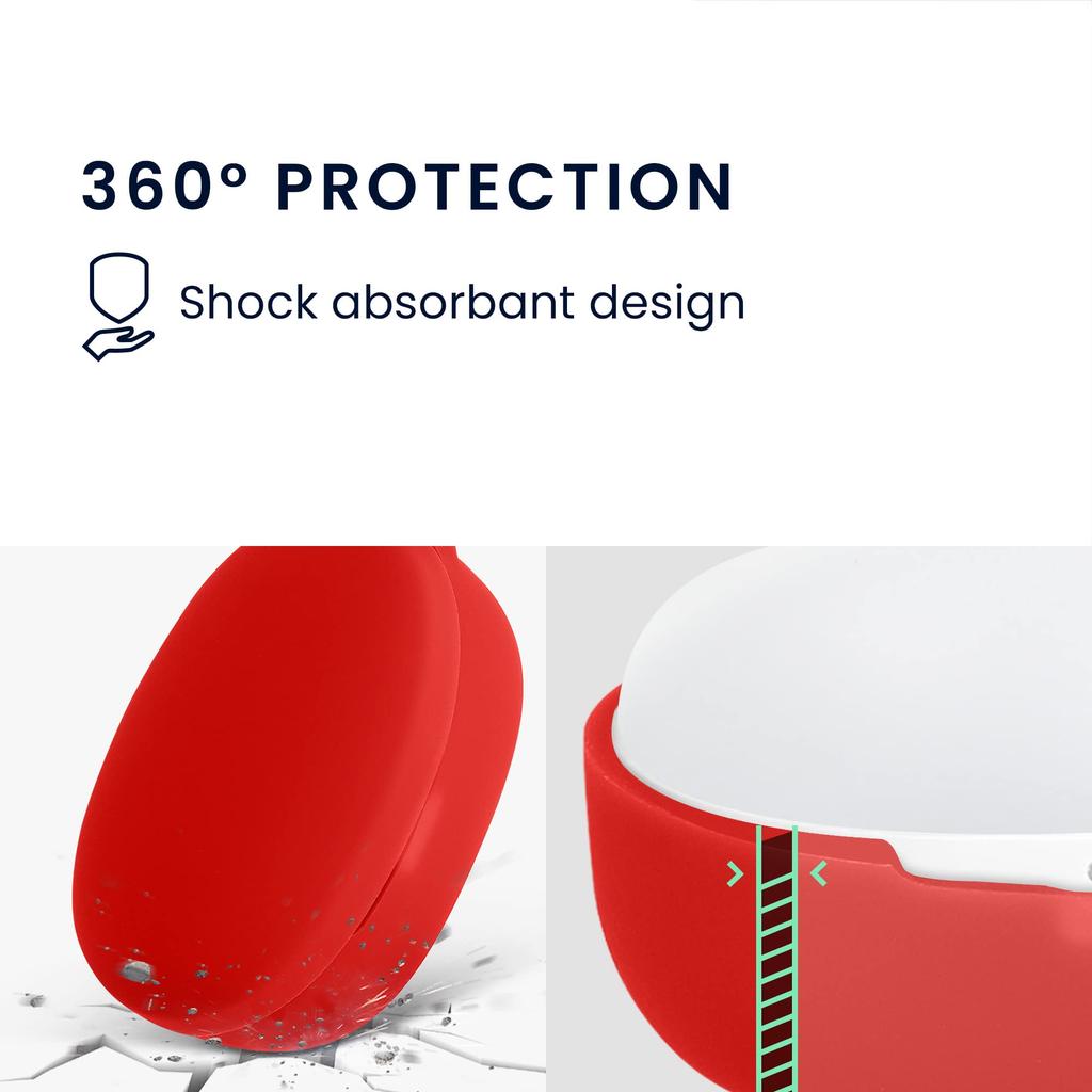 Kwmobile Earphone Case for Anker Soundcore Life P2 Mini Silicone Wireless Earphone Drop Red - Case, Protection,