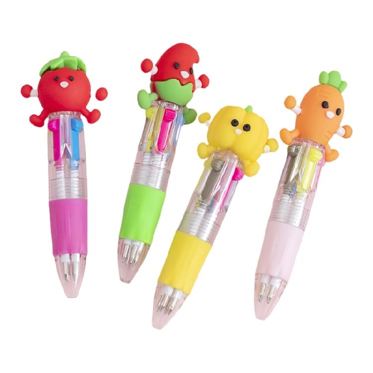 

4Pcs Multicolored Pen 4 Color-in-1 Writing Pens for Noting Journaling Retractable Ballpoint Pen for School Office