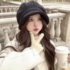 Thickened Painter Hat Plush Plush Octagonal Cap Fashion Suede Beret Hat  Streetwear