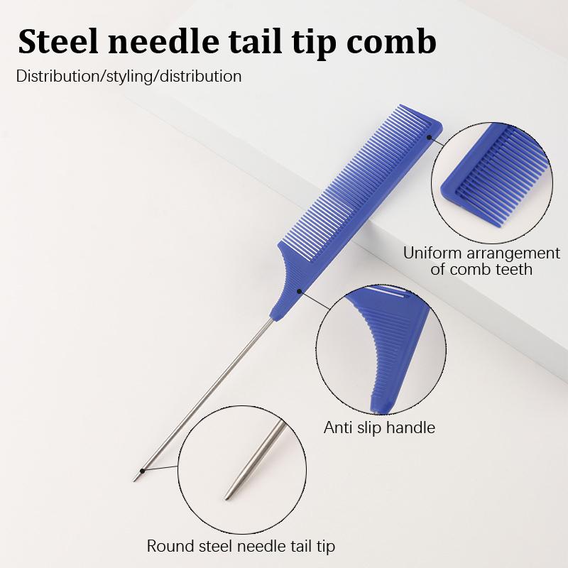 3Pcs Slick Back Hair Brush Set Bristle Hair Brush Brush Teasing Comb For Women Baby Kids