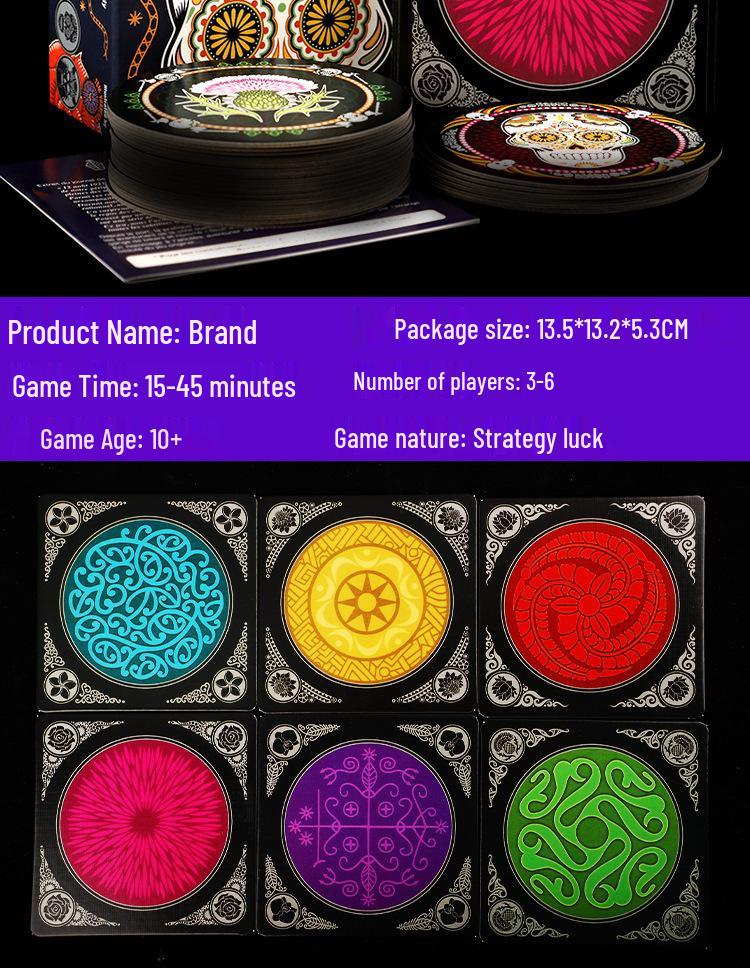 Rose und Schädel: Yarn Bluff Strategie-Brettspiel für Erwachsene