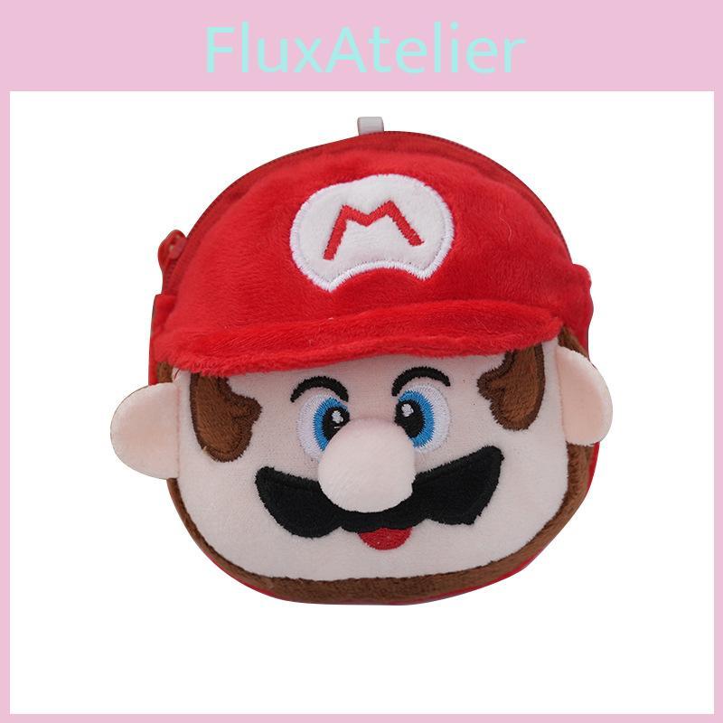 Creative Mario Plush Keychain Coin Purse Adorable Cartoon Gift For Kids And Couples