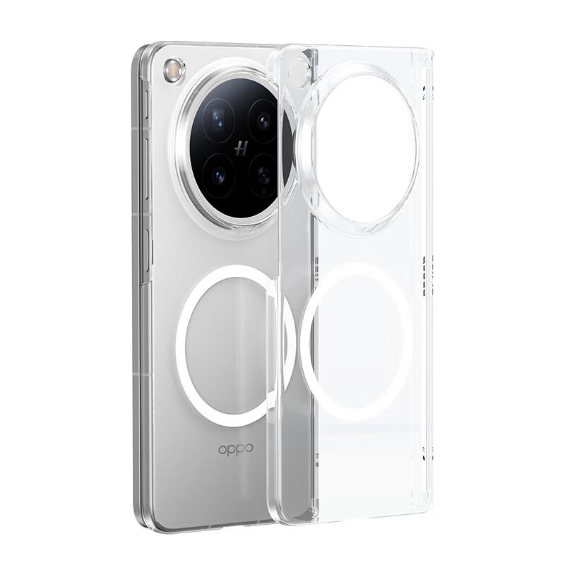 OPPO Find N6 Fold Clear Magnetic Hinge Protection Case