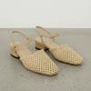 Sandálias de Salto Anabela Femininas Verão Malha Vazada Tira no Tornozelo Fivela Confortáveis Respiráveis Antiderrapantes Retro Casuais Sapatos para Caminhada