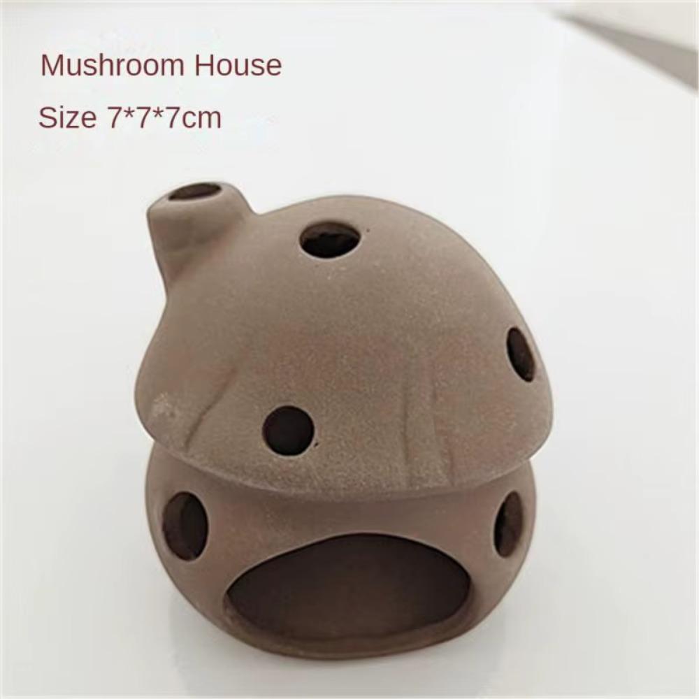 

1PC Ceramic Aquarium Decoration Fish Shrimps Shelter House Pottery Scorpion House Canister Simulation Stone Fish Tank Decor 1PC
