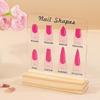 Acrylic Nail Art Signboard Nail Shape Display Rack Wearing Armor Display Board Artwork Rack Nail Display Stand Nail Salons Decor