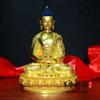 Amitabha Buddha, Tibetan Tantra pure copper gilt pharmacist Buddha Sakyamuni, Seven Inch Seiko Sanbao Buddha