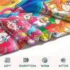 1PC Pretty Cure Print Flannel Blanket, High quality Comfortable for All Seasons, Home Decor, Warmth and Comfort, Perfect for Christmas Gifts