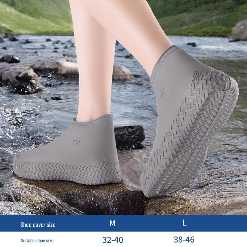 Copriscarpe in Silicone Antipioggia Impermeabili Antiscivolo - Durevoli, Riutilizzabili, Protezione Alta per Donna, Uomo e Bambini.