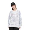 Anta All Over Print Crew Neck Loose Sweatshirt Women Tops Snow-White 162417732-3