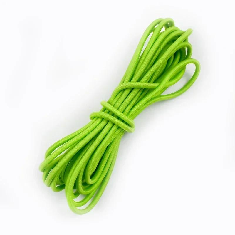 5/10/20M 4mm Daugiaspalė Elastinga Juostelė Apvali Plaukų Gumelė Skrybėlės Raištelis Guminės Juostelės Drabužių Spyruoklinė Virvelė Siuvimo Įstrižainė