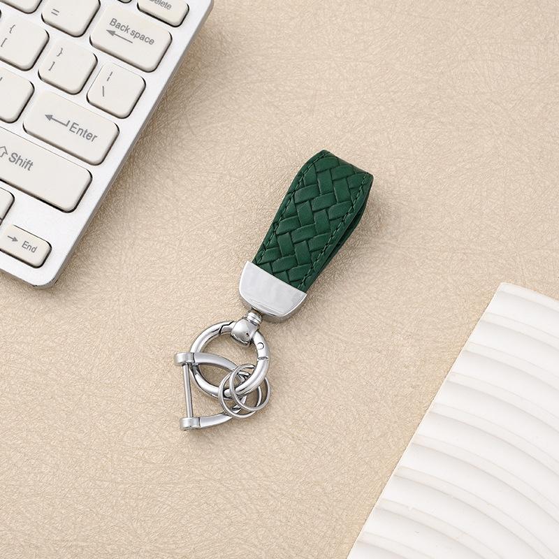 Cross-border Year of the Horse Car Home Keychain Wrist Rope Motorcycle Pendant Men's and Women's Metal Braided Rope Bag Key Chain