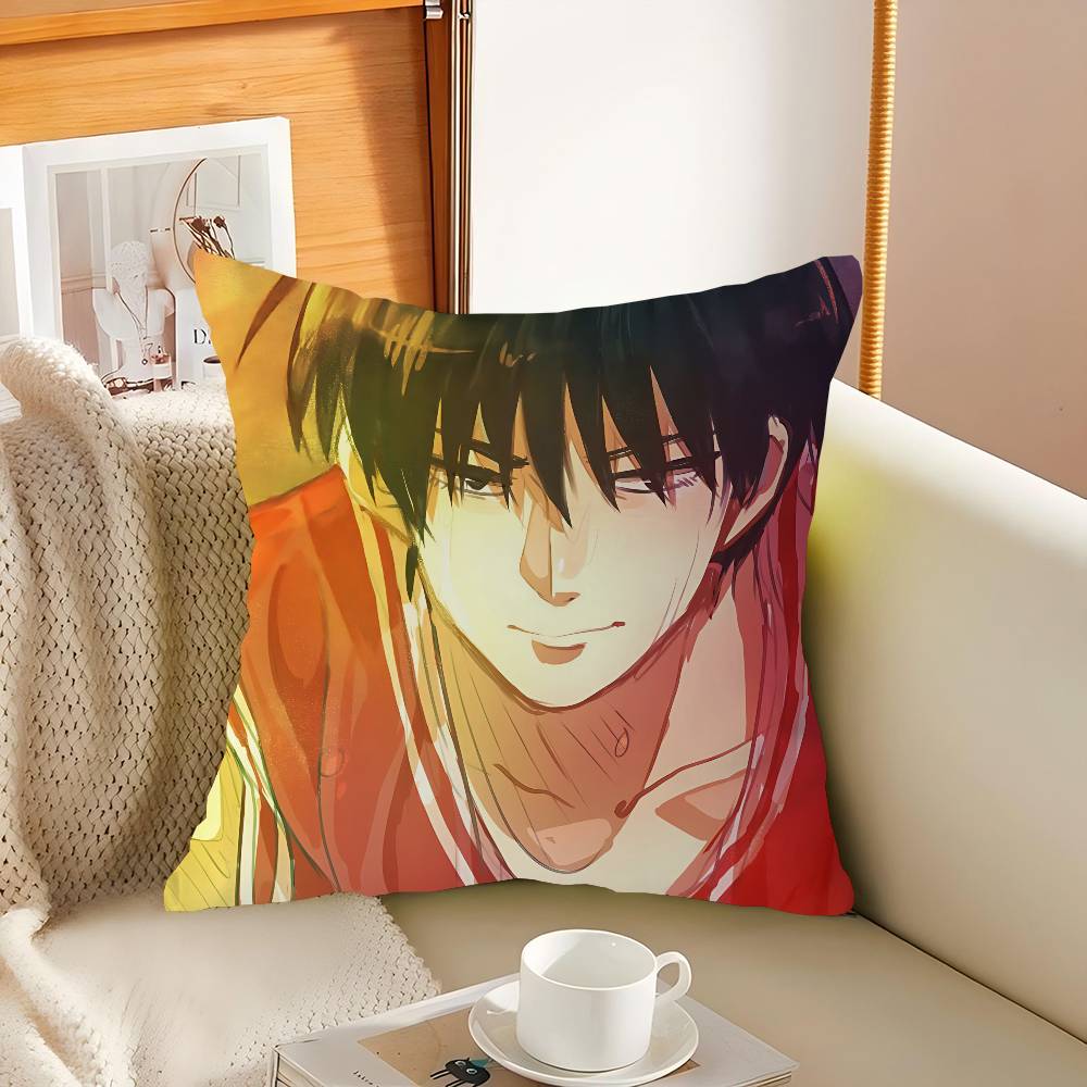R-Rukawa Kaede Decorative Room Aesthetics Pillow Case Home Decor Bedroom Sofa Bed Couch Pillow Cover 45x45