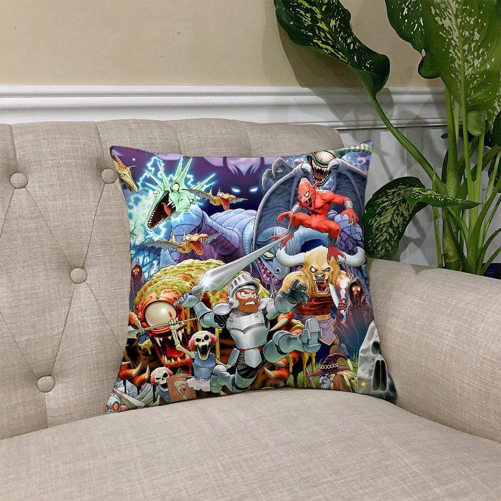 cushion cover N G-Goblins Square Sofa Game Cushion Cover Casual Skin-Friendly G-Ghosts Comfortable Pillow Cover