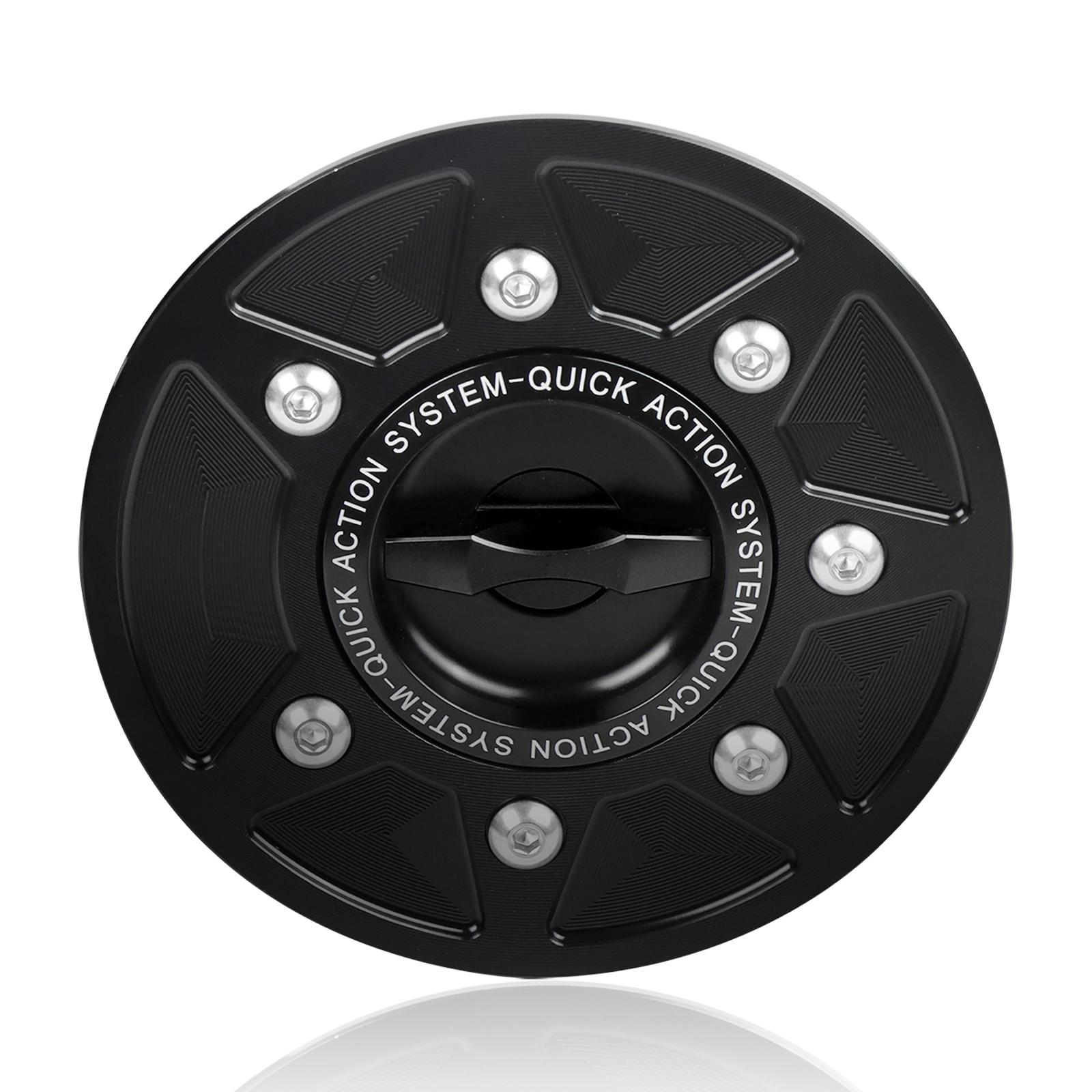 

Для Kawasaki NINJA 250 400 650 Z650 Z900 ZX-6R / 636 Versys-X 300 Keyless Racing Quick Release Кришки паливного баку Корпус Газова кришка чорний