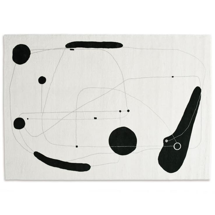 Thick Washable Lounge Rug Modern Simple Living Room Decoration Stripe Carpet Large Area Rugs for Bedroom Home Plush Floor Mat