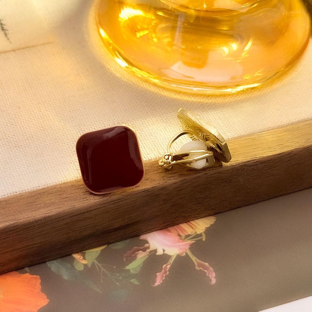 High-End Französische Dreieck Ohrclips ohne Piercing - Damen Einfache, Elegante, Luxuriöse Ohrringe