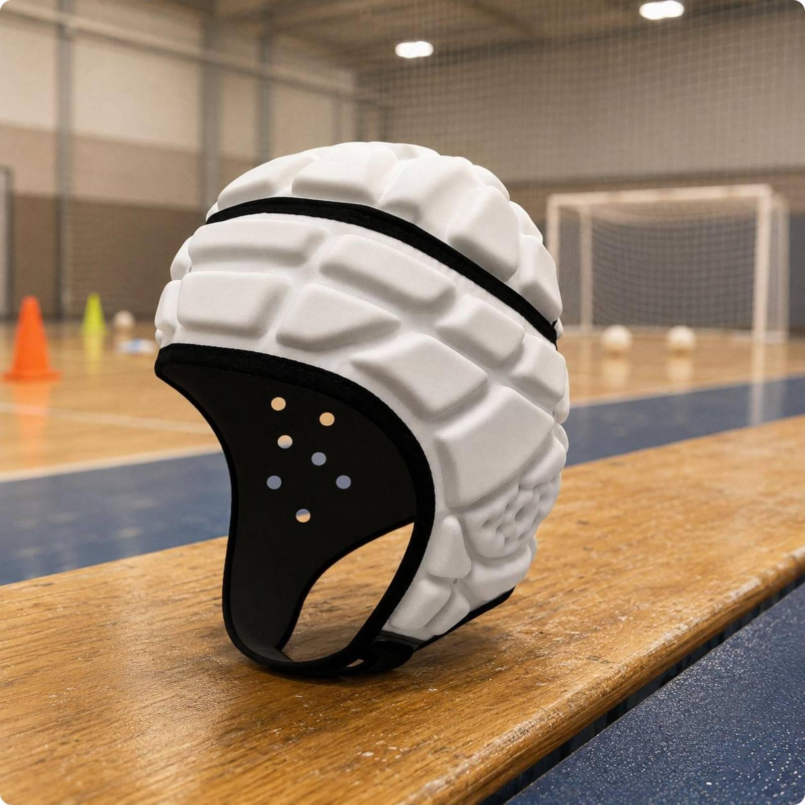 OpenFace Sports Headgear Adjustable Chin Strap Padded Helmet Shell Rear Lace Adjustment Foam