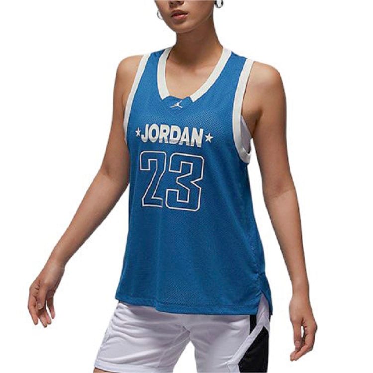 Jordan Débardeur Femme Bleu Industriel/Blanc Voile/Blanc Voile FN6688-457