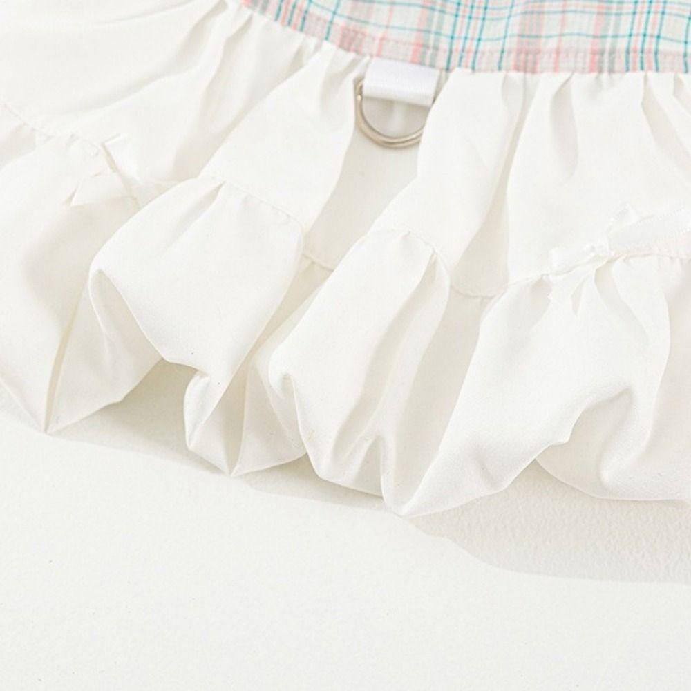 Fashion Ruffled Dog Dress Comfortable Pet Clothes Adorable Dog Vest Dress  Spring