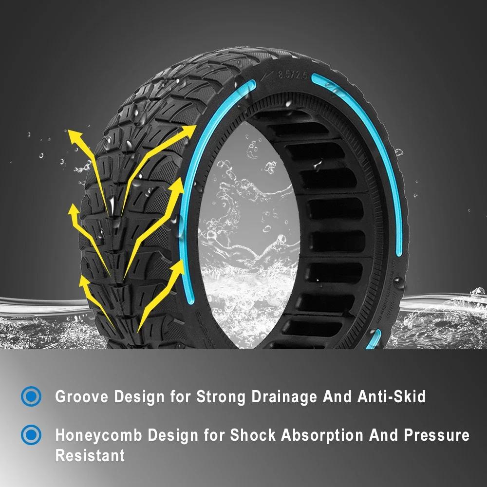 8.5 Inch Solid Tubeless Tire For Speedway Leger Electric Scooter Explosion-Proof Off-road Tyre for Dualtron Mini 8.5x 2.5 Rubber Tyres