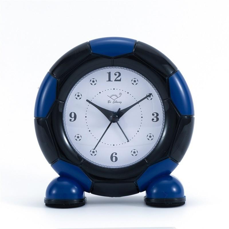 Soccer Ball Alarm Clock With Silent Scan Movement For Kids Bedroom Decor